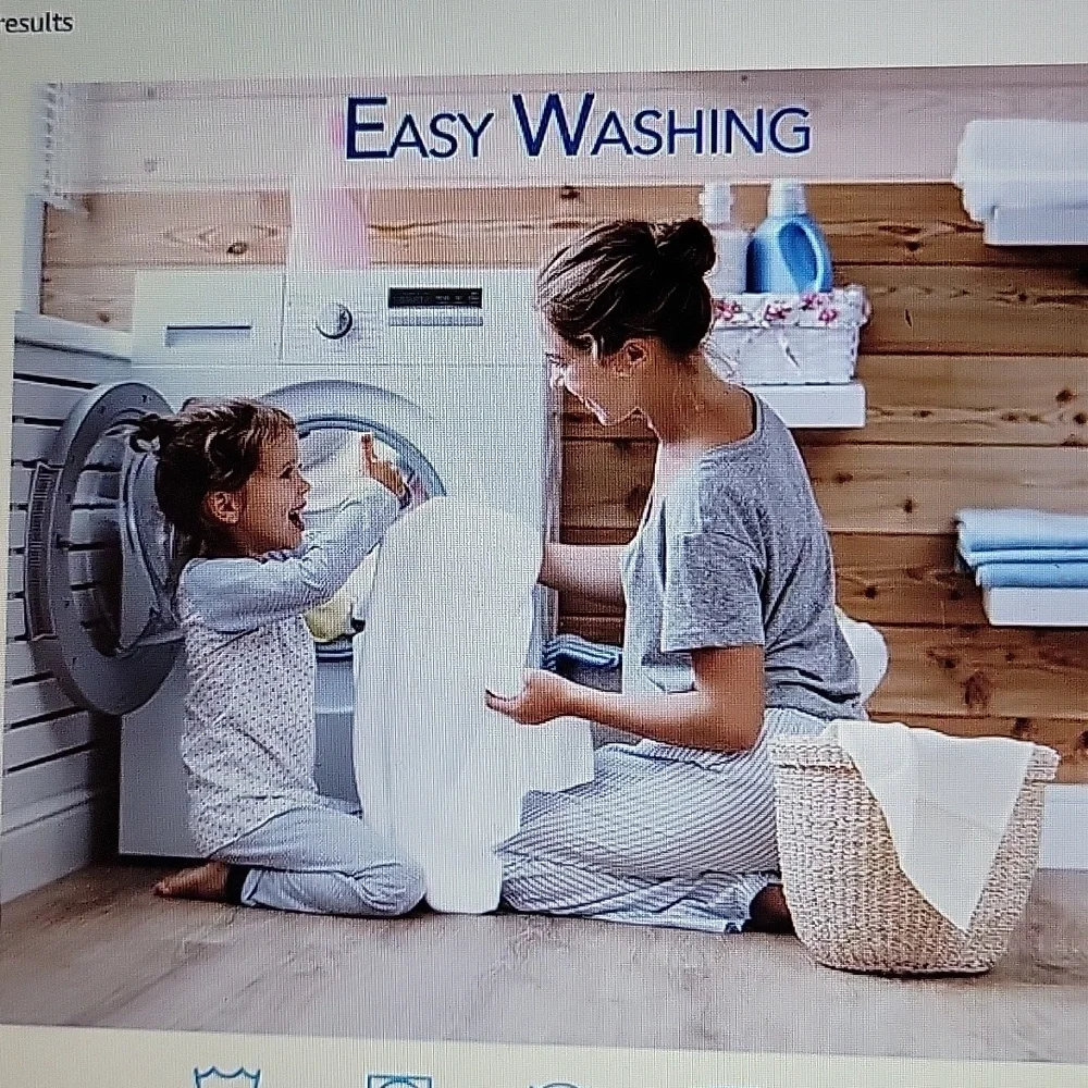 PlushDeluxe Premium Bamboo mattress protector King waterproof no noise white New